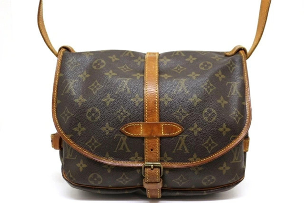 Louis Vuitton Bag Monogram Brown Saumur Shoulder Brown